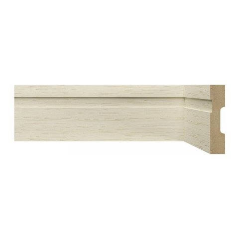Kit com 5 Barras Rodapé MDF 15MMX7CM 702 Metro Linear 12m Marrom/Decapê Provence Frisado Moldufama