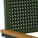 Ver imagem 4 de Cadeira de Jantar Estofada com Braços Madri Preto Verde/Preto