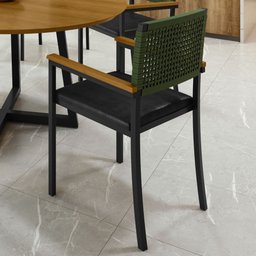Cadeira para Sala de Jantar com Braço Madri - 2