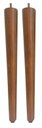 Ver imagem 1 de Kit de 2 Pé Palito 75cm Amendoa Marrom Claro com Parafuso 5/16