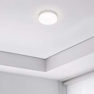 Painel de Led Taschibra Frameless Redondo Sobrepor 18W Bivolt 4000K Luz Neutra