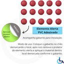 Ver imagem 4 de Elemento Tátil Alerta Pvc Adesivado Vermelho