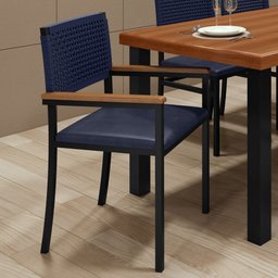 Cadeira para Sala de Jantar com Braço Madri - 2