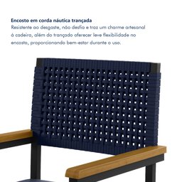 Cadeira para Sala de Jantar com Braço Madri - 6