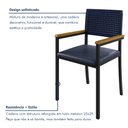 Ver mais imagens de Cadeira para Sala de Jantar com Braço Madri