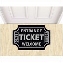 Ver imagem 1 de TAPETE CAPACHO TICKET FORMATO FUNDO PRETO