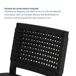 Banqueta Assento Estofado para Cozinha Madri - 5