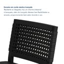 Ver imagem 5 de Banqueta Alta Para Cozinha Aço Assento Estofado Madri Preto