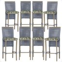 Ver imagem 1 de 8 Banqueta em Alumínio Roma Fendi Corda Náutica Tecido 5