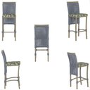 Ver imagem 5 de 8 Banqueta em Alumínio Roma Fendi Corda Náutica Tecido 5