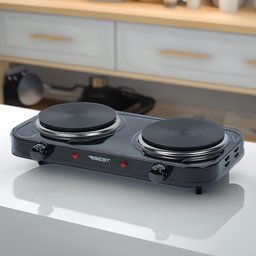 Fogão Portátil de Mesa Eletrico 2 Boca Ad-s201 2000w 220v Branco Best - 2