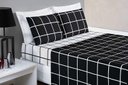 Ver imagem 1 de Jogo de Cama Austin Padrão 4 Pç Micropercal 200 Fios Preto