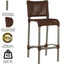 Ver imagem 6 de 6 Banquetas Haiti em Corda Náutica Alumínio Balcão Edícula Cozinha Trama Original