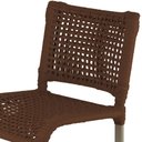 Ver imagem 3 de 6 Banquetas Haiti em Corda Náutica Alumínio Balcão Edícula Cozinha Trama Original