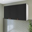 Ver imagem 2 de Armário Aéreo 3 Portas 120 Cm Pérola Yescasa