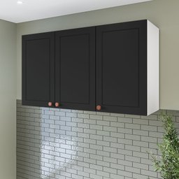 Armário Aéreo 3 Portas 120 Cm Pérola Yescasa - 2