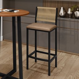 Banqueta Assento Estofado para Cozinha Barcelona - 2
