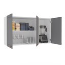 Ver imagem 5 de Armário Aéreo 3 Portas 120 Cm Pérola Yescasa