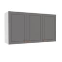 Ver imagem 3 de Armário Aéreo 3 Portas 120 cm Pérola Yescasa Cinza/Branco