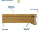 Ver imagem 3 de Rodapé MDF Frisado 7CMX2,40m 702 Moldufama Kit 24m