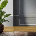 Ver imagem 2 de Kit com 20 Barras Rodapé MDF 15MMX7CM 702METRO Linear 54m Marrom/Turim Frisado Moldufama