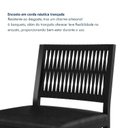 Ver imagem 5 de Banqueta Alta Estofada Corino Barcelona 105cm Preto