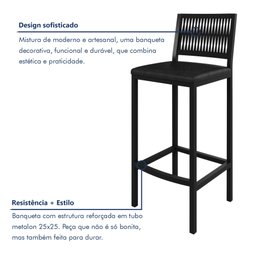 Banqueta Barcelona 105 Cm X 42 Cm X 41 Cm - 4