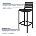 Ver imagem 6 de Banqueta Barcelona 105 Cm X 42 Cm X 41 Cm