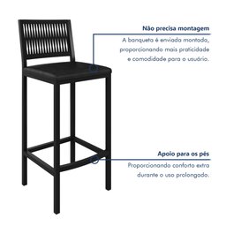 Banqueta Barcelona 105 Cm X 42 Cm X 41 Cm - 8