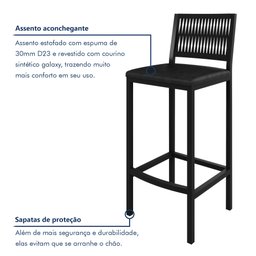 Banqueta Barcelona 105 Cm X 42 Cm X 41 Cm - 6