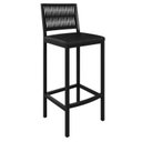 Ver imagem 1 de Banqueta Alta Estofada Corino Barcelona 105cm Preto