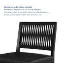 Ver imagem 5 de Banqueta Alta Estofada Corino Barcelona 105cm Preto