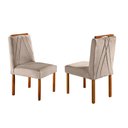 Ver imagem 5 de Conjunto Sala de Jantar Mesa e 4 Cadeiras Berlim Bege