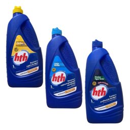 Kit Clarificante Algicida Manutenção Limpa Bordas 1l Hth - 1
