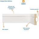 Ver imagem 3 de Rodapé MDF Frisado 7CMX2,40m 703 Moldufama Kit 7,2m