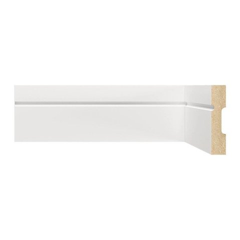 Rodapé MDF Frisado 7CMX2,40m 703 Moldufama Kit 7,2m