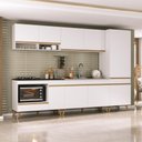 Ver imagem 1 de Cozinha Modulada Completa Compacta 5 Peças com Balcão para Cooktop Veneza Multimóveis Mp2270