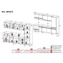 Ver imagem 4 de Cozinha Modulada Completa Compacta 5 Peças com Balcão para Cooktop Veneza Multimóveis Mp2270