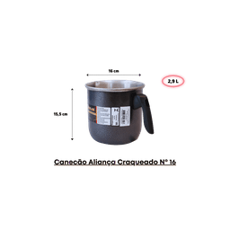 Canecão Aliança Colorido Nº 16 Rizzolar - Praticidade e Elegância em sua Cozinha Cinza - 5