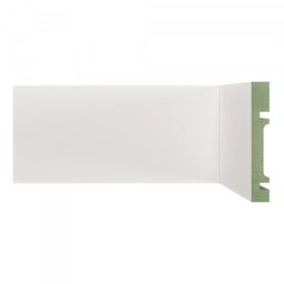 Kit Rodapé de MDF 5 Barras Lisas de 10cm x 2,40m Rende 12 Metros Moldufama - 1