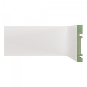 Kit Rodapé de MDF 5 Barras Lisas de 10cm x 2,40m Rende 12 Metros Moldufama