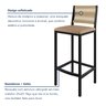 Conjunto Bistrô Coliseu Tampo Maciço Pinus 70cm com 2 Banquetas Barcelona - 11