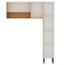 Ver imagem 3 de Lavanderia Modulada 2 Peças, 1 Armário Alto e Aéreo de 120cm Essência 100% Mdf