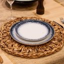 Ver imagem 4 de Jogo 6 Pratos de Sobremesa em Porcelana Branco e Azul 20cm Bm0010 Btc