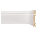 Ver imagem 1 de Kit com 5 Barras Rodapé MDF 1002 15MMX10CMMETRO Linear 12m Branco/Frisado Moldufama