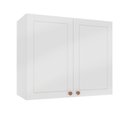 Ver imagem 4 de Armário Aéreo 2 Portas 80 cm Pérola Yescasa Branco
