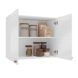 Armário Aéreo 2 Portas 80 Cm Pérola Yescasa - 3