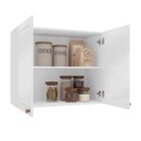 Ver imagem 3 de Armário Aéreo 2 Portas 80 cm Pérola Yescasa Branco