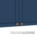 Ver imagem 6 de Armário Aéreo 2 Portas 80 cm Pérola Yescasa Azul/Branco