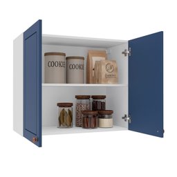 Armário Aéreo 2 Portas 80 Cm Pérola Yescasa - 3